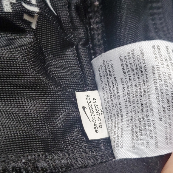 Nike Dri-Fit Black Live Strong Sz. XL Track Pants Joggers with Ankle Zip - Picture 9 of 16